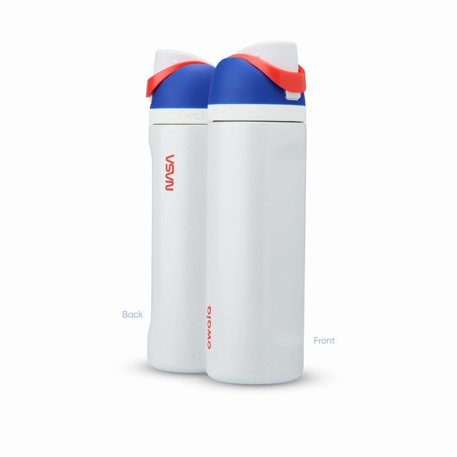 butelki na wodę owala cosmic collection 24oz białe