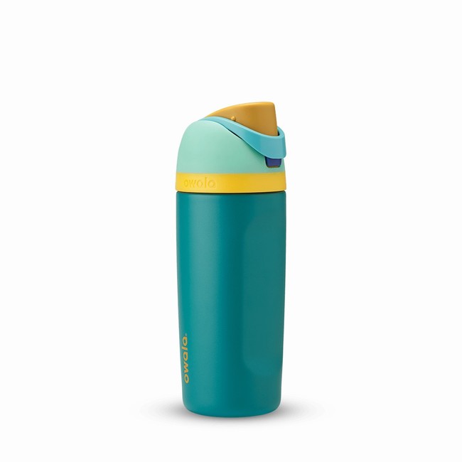 butelki na wodę owala freesip 16oz dla dzieci zielone