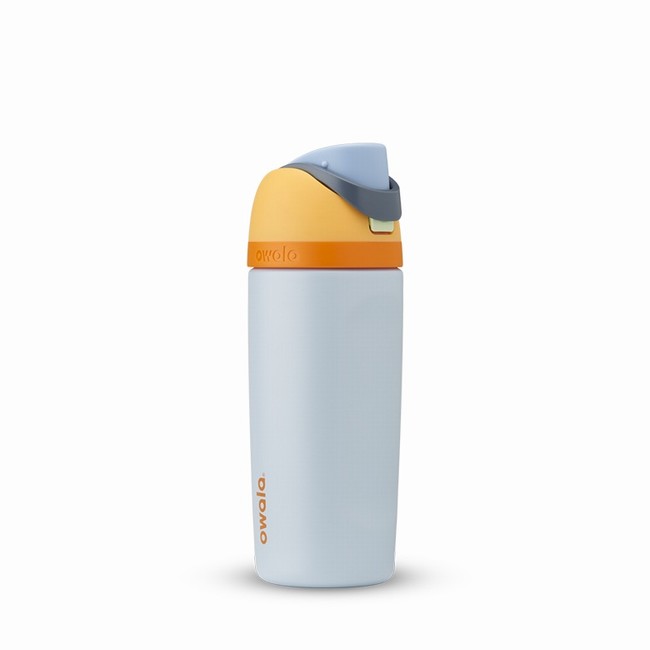butelki na wodę owala freesip 16oz dla dzieci szare