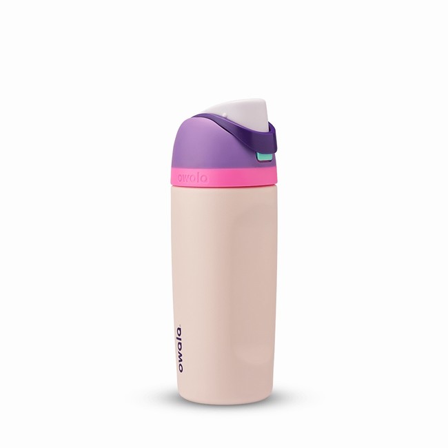 butelki na wodę owala freesip 16oz dla dzieci w kolorze beżowym