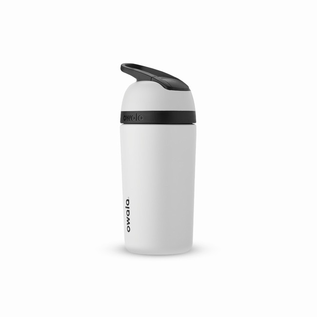 butelki na wodę owala 14oz ze stali nierdzewnej flip dla dzieci białe