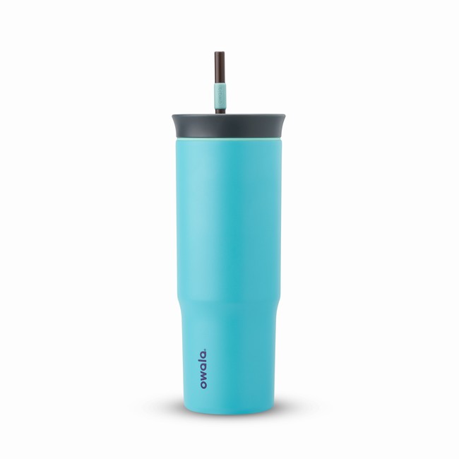 butelki na wodę owala 24oz tumbler niebieskie
