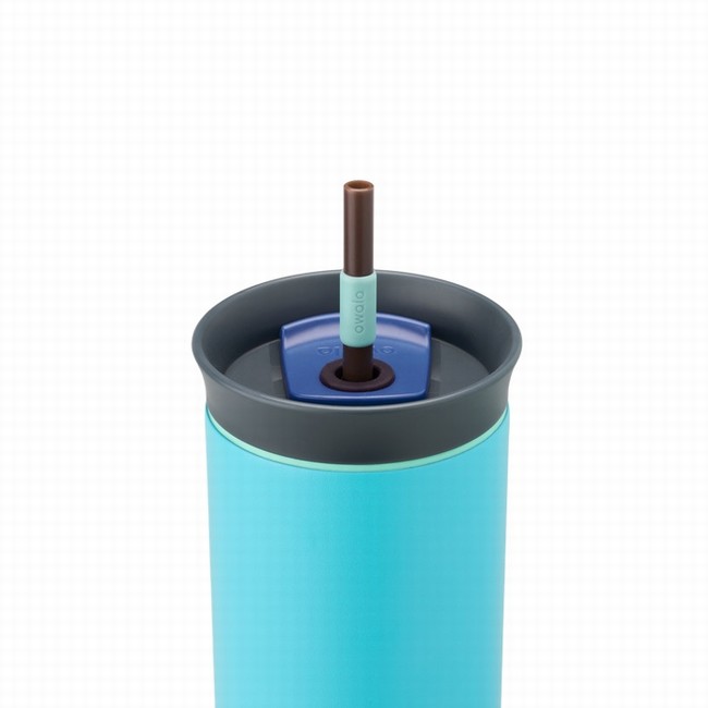 butelki na wodę owala 24oz tumbler niebieskie