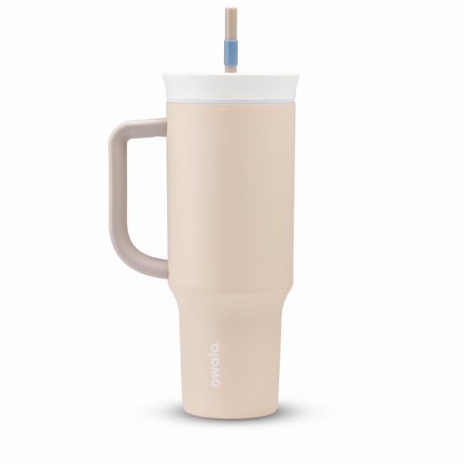 butelki na wodę owala 40oz tumbler beige