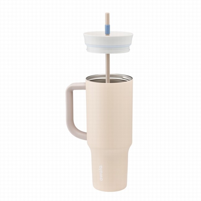 butelki na wodę owala 40oz tumbler beige